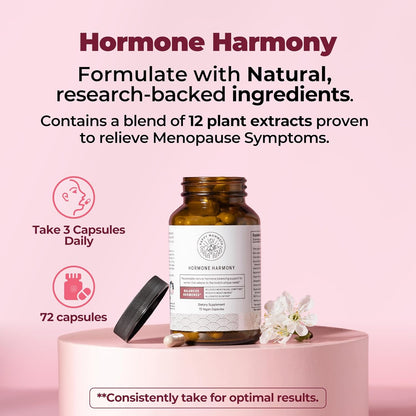 Happy Mammoth Hormone Harmony Natural Hormonal Support for Women, Relief for Menopause, Perimenopause, Healthy Hormonal Balance, Hot Flashes